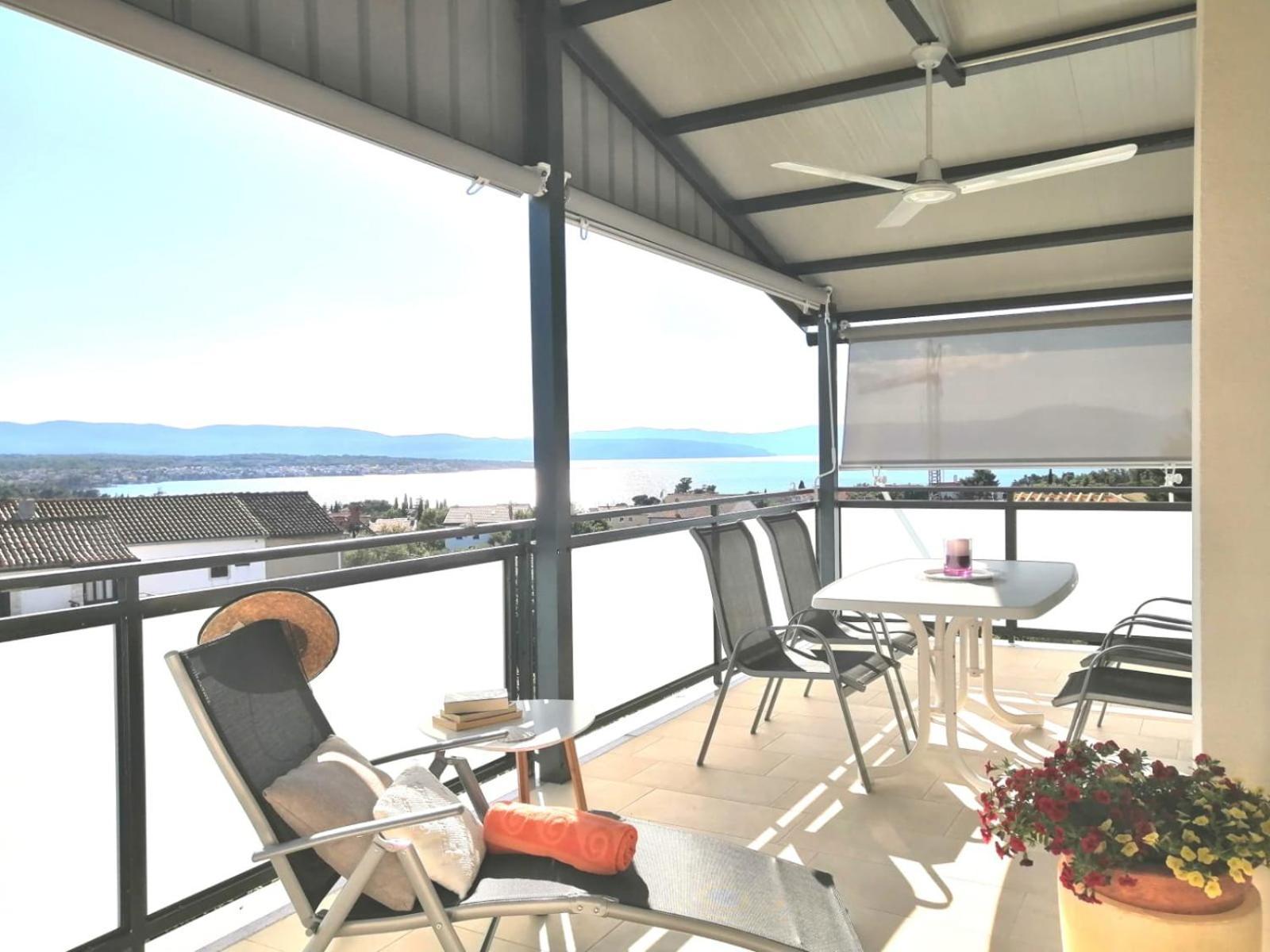 Lovely Sea View House 2 In Malinska Island Krk Ngoại thất bức ảnh
